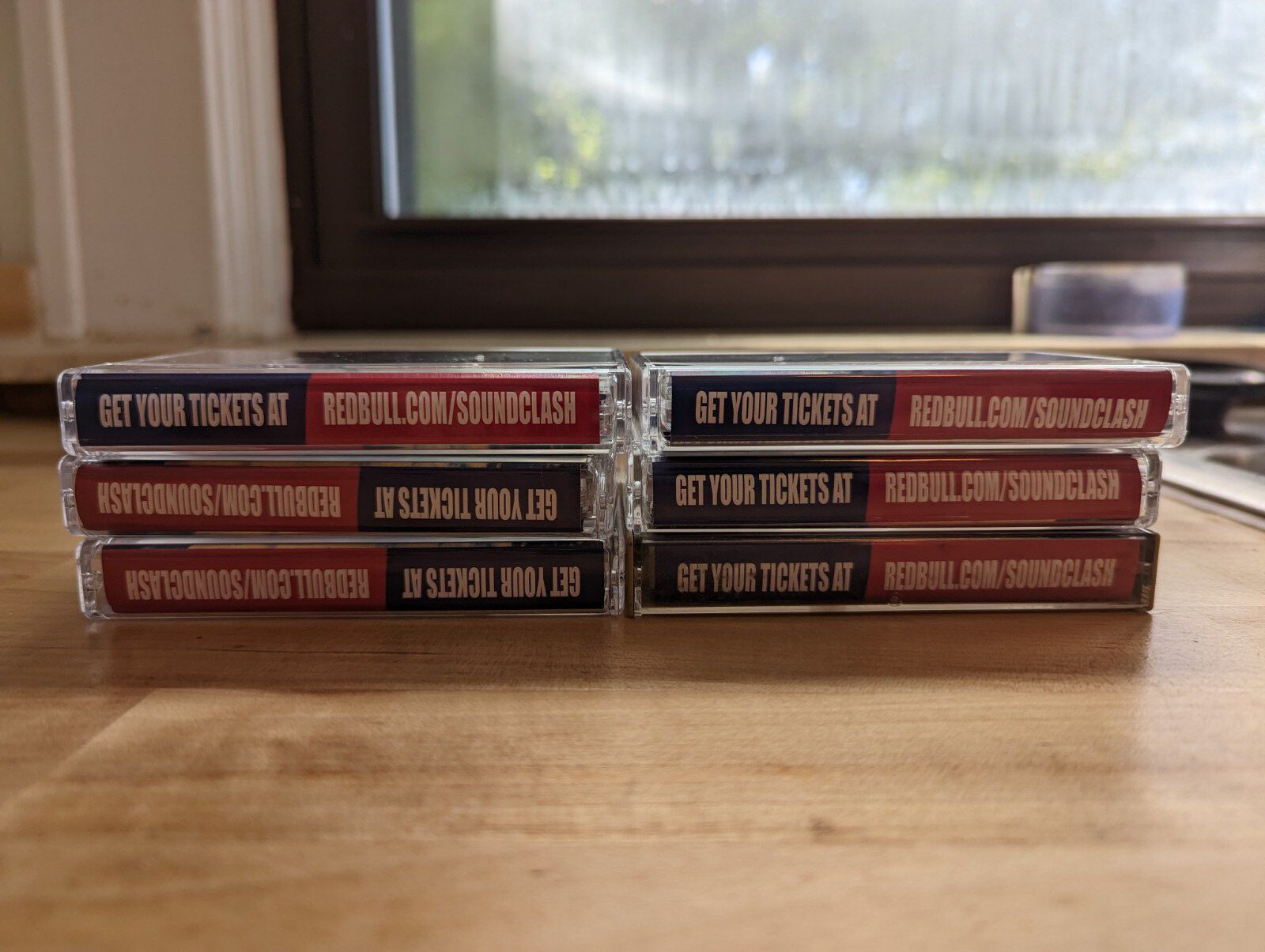 Cassette production run — the full set of custom tapes produ