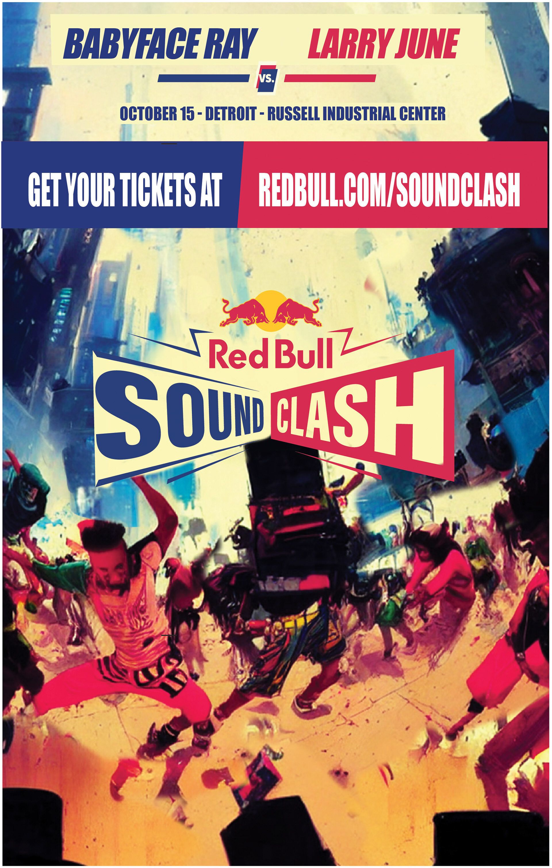 Red Bull SoundClash event poster, Detroit