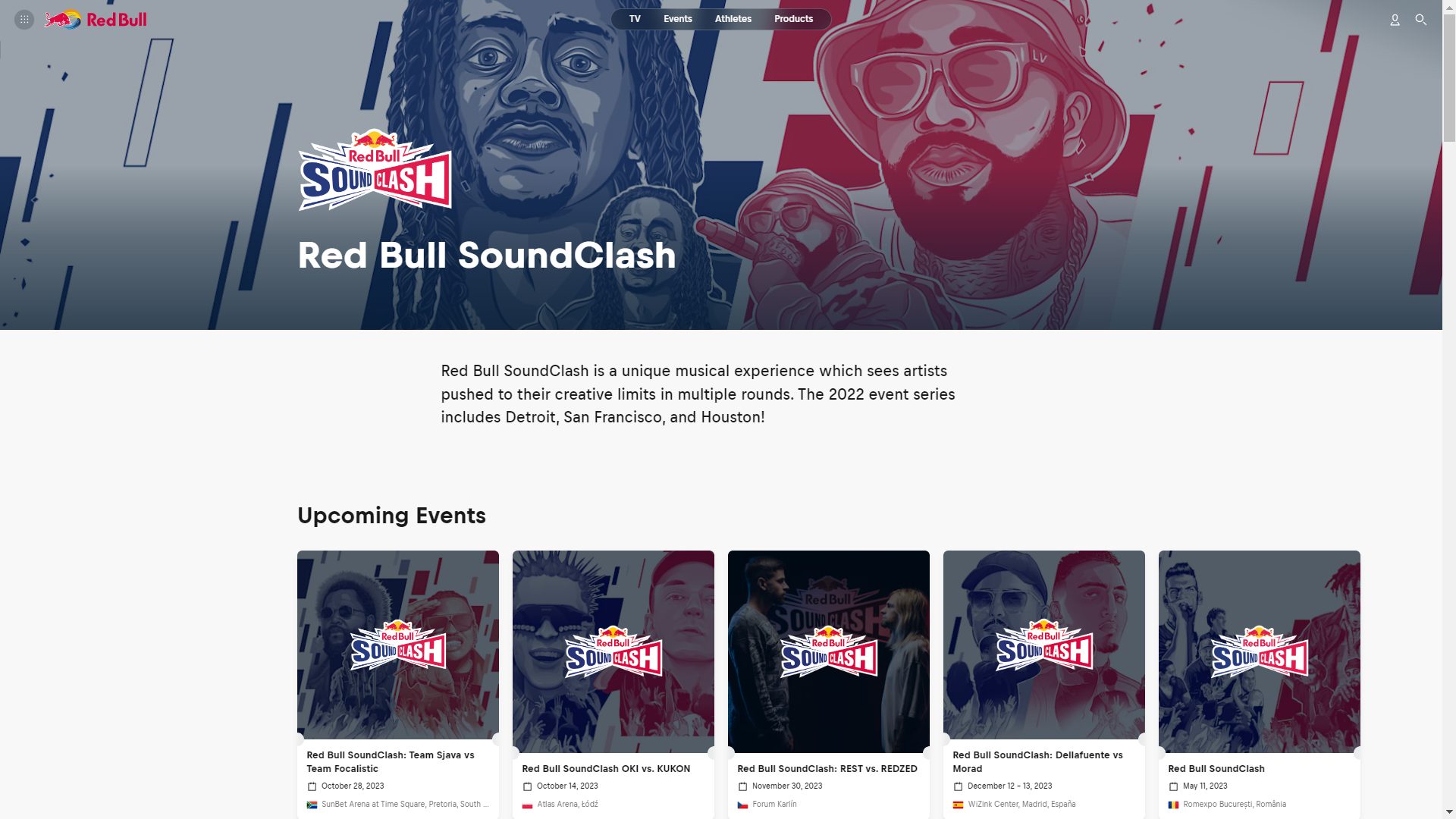 Media House page, continued — interface and layout work deli