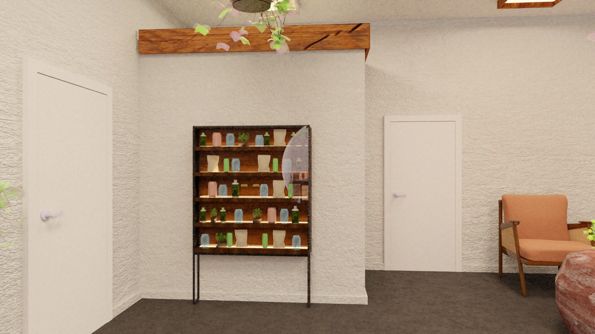 Full interior 3D render — the reference image used by contra